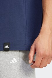 adidas Blue Codes Graphic T-Shirt - Image 6 of 7
