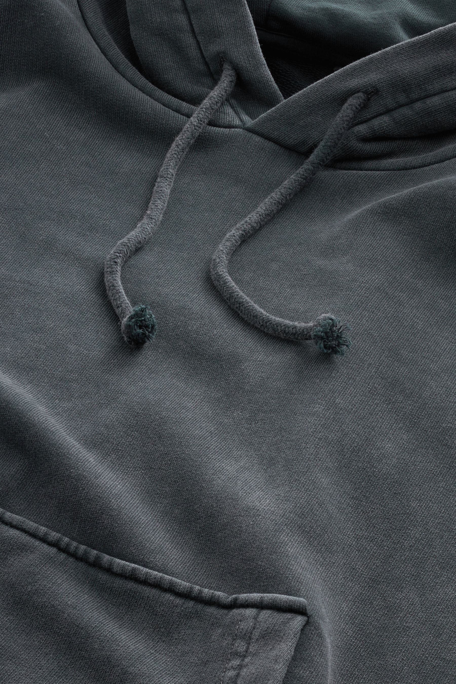 Buy Charcoal Grey Garment Washed Hoodie from Next Saudi Arabia