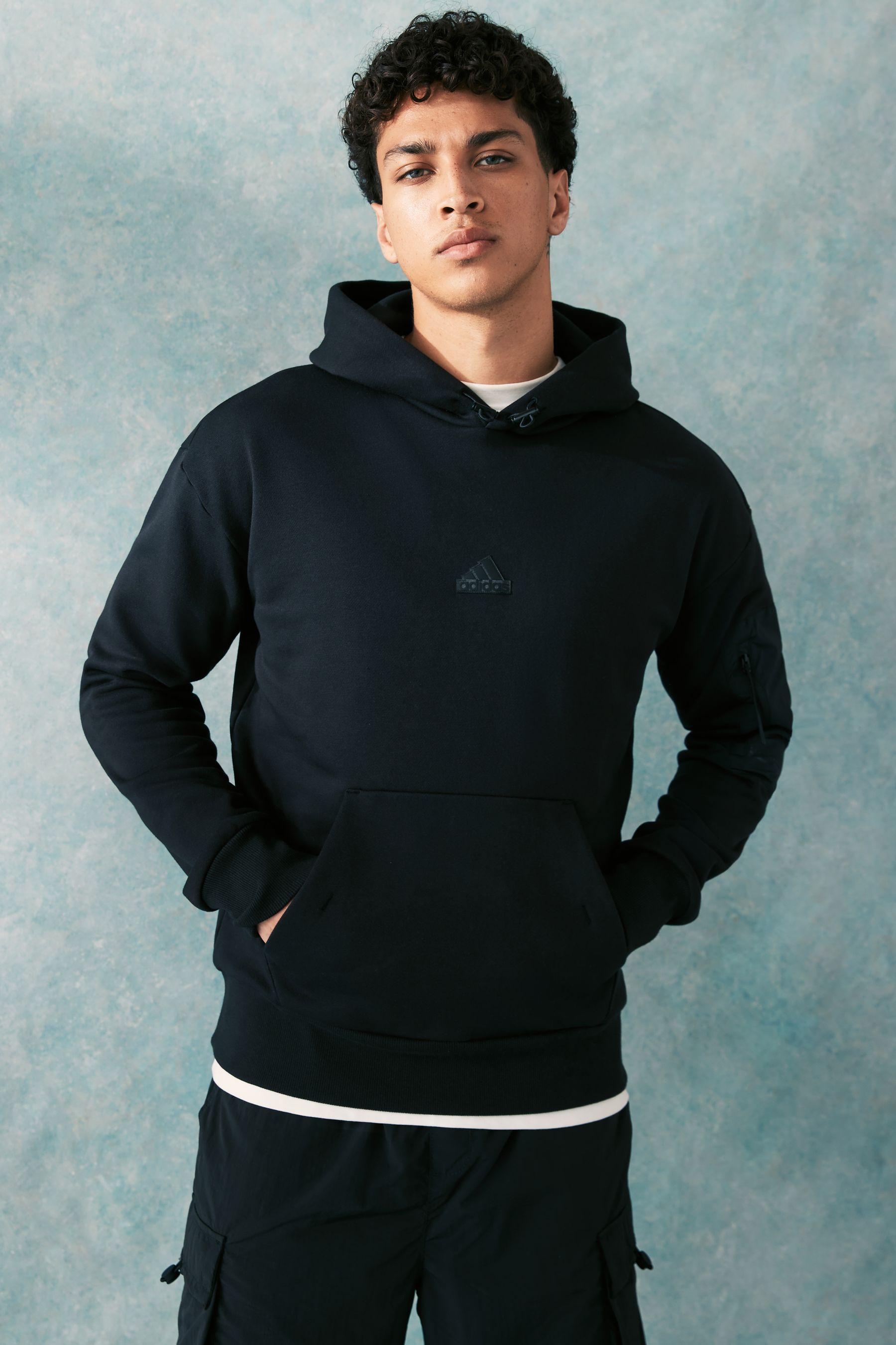 Buy adidas Black City Escape Fleece Hoodie from Next Luxembourg