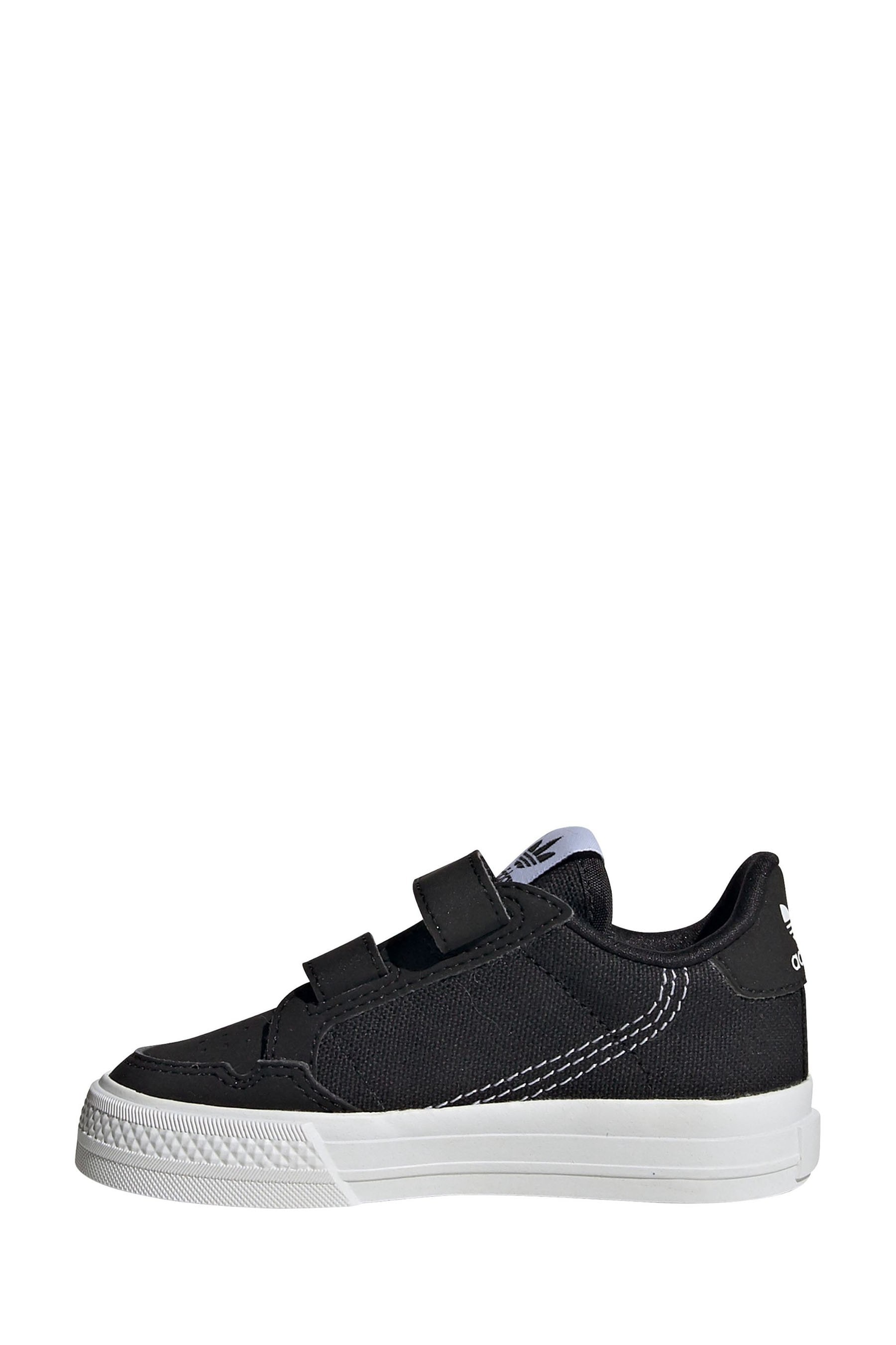 Adidas white & black continental 80 vulc trainers shop
