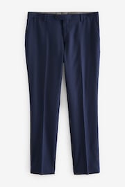 Bright Blue Slim Fit Signature Tollegno Suit Trousers - Image 6 of 10