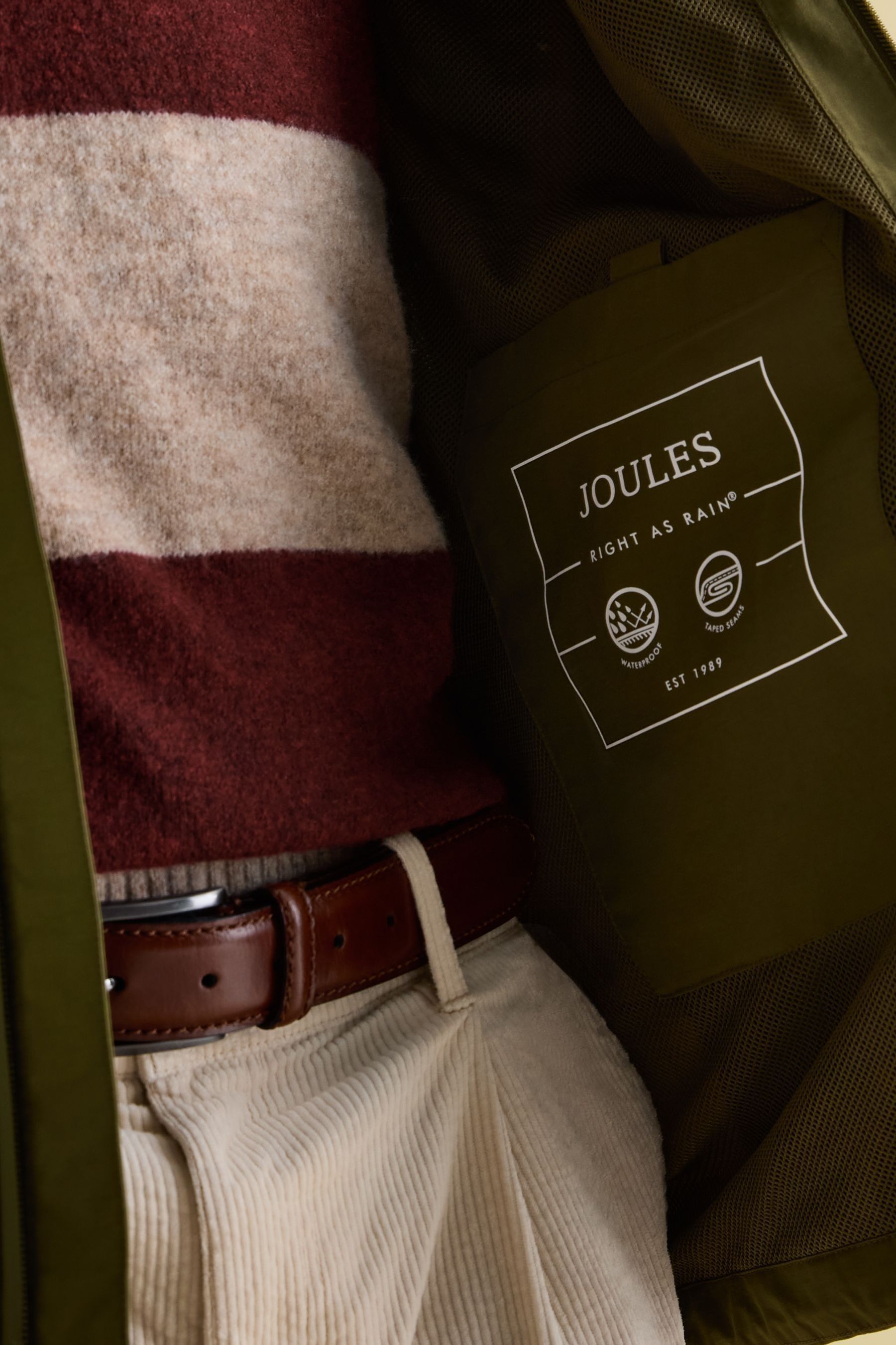 Buy Joules Ayston Green Lightweight Waterproof Coat from Next Kazakhstan