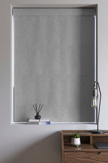 Grey Soft Marl Made To Measure Roman Blind