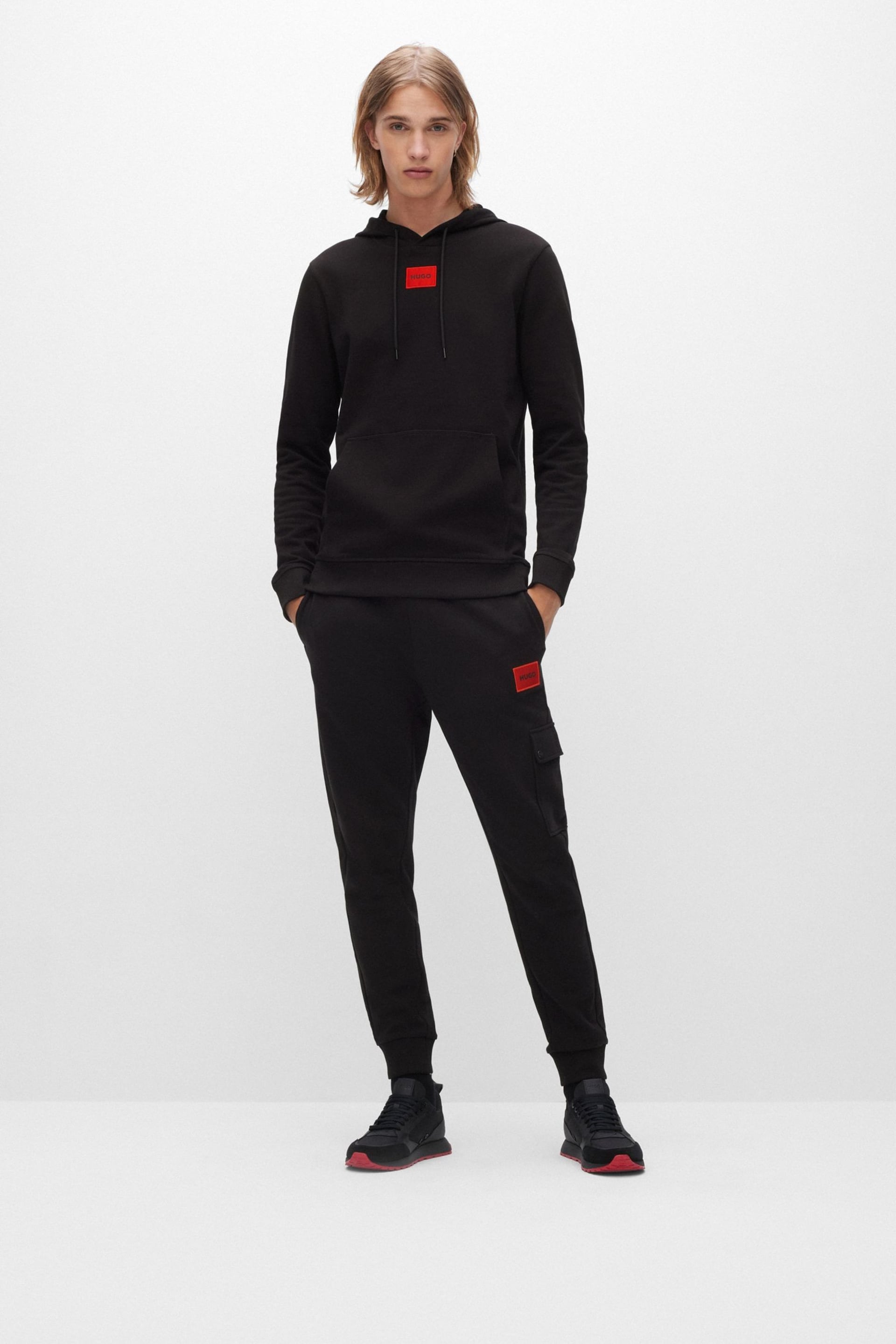 HUGO Dwellrom Black Joggers - Image 1 of 4