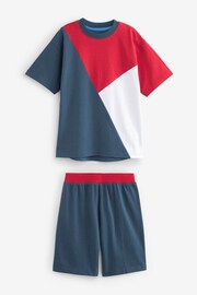 Red/Blue/White Short Pyjamas 3 Pack (1.5-16yrs) - Image 2 of 6