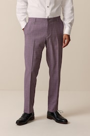 Pink Slim Fit Check Smart Trousers - Image 1 of 9