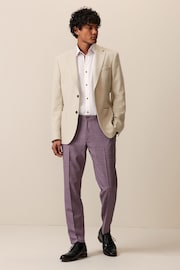 Pink Slim Fit Check Smart Trousers - Image 2 of 9