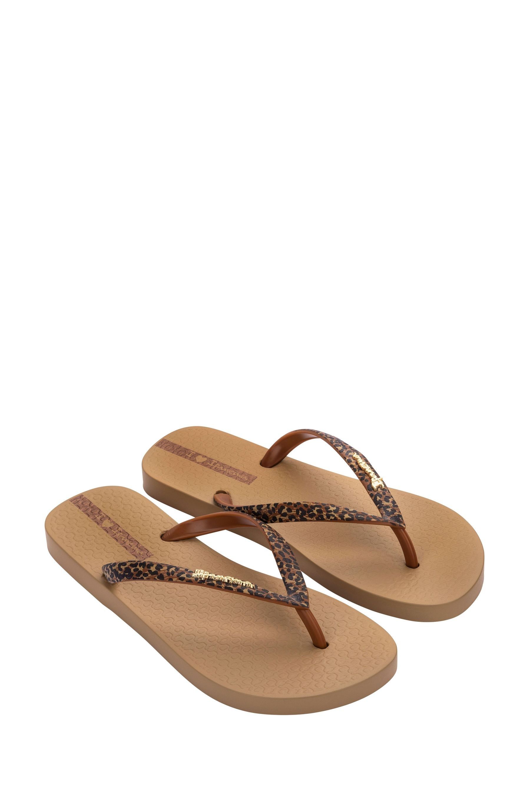 Buy Ipanema Natural Duna Animal Flip Flops from Next Luxembourg
