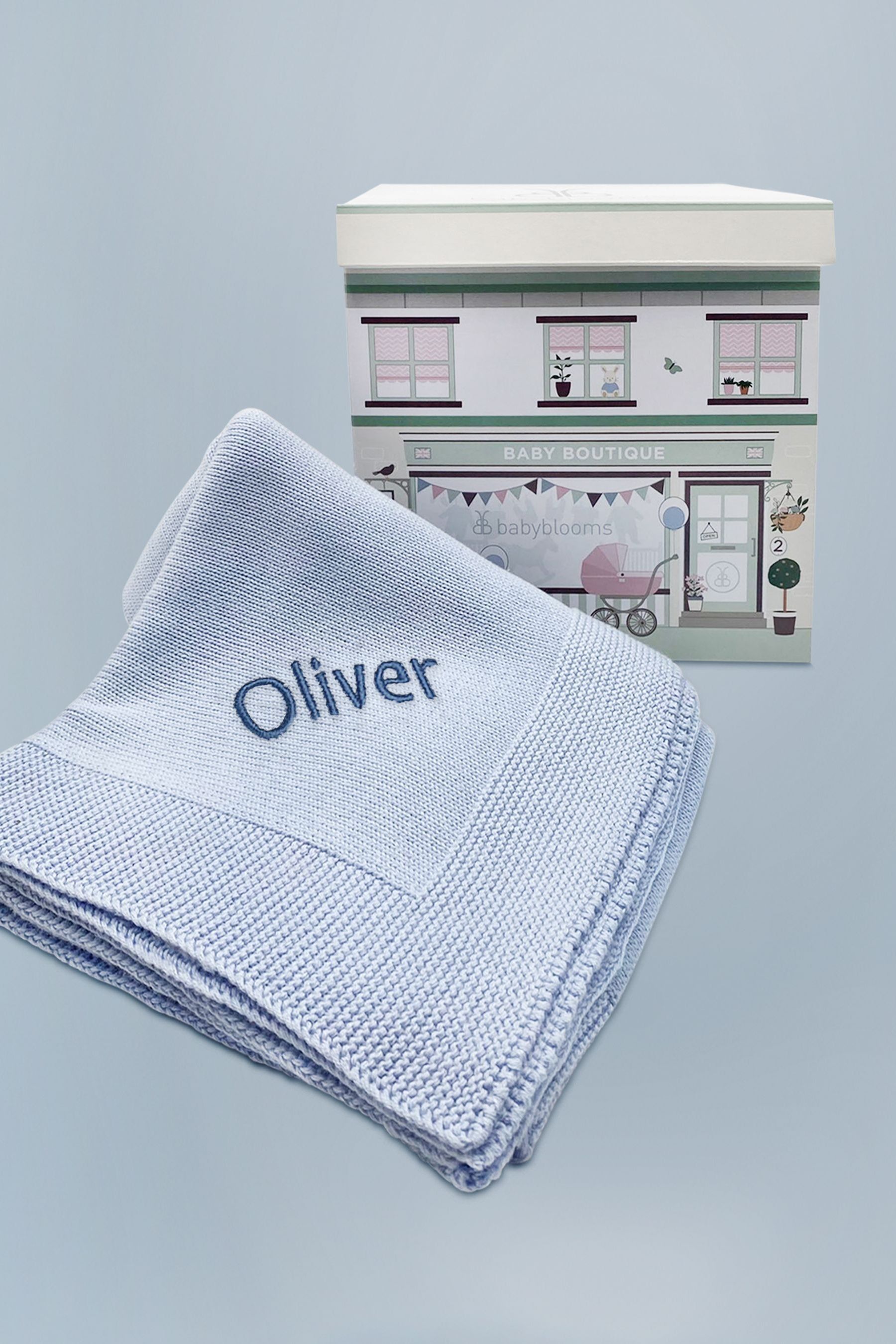 Buy Babyblooms Kids Personalised Luxury Knitted Blanket Baby Gift