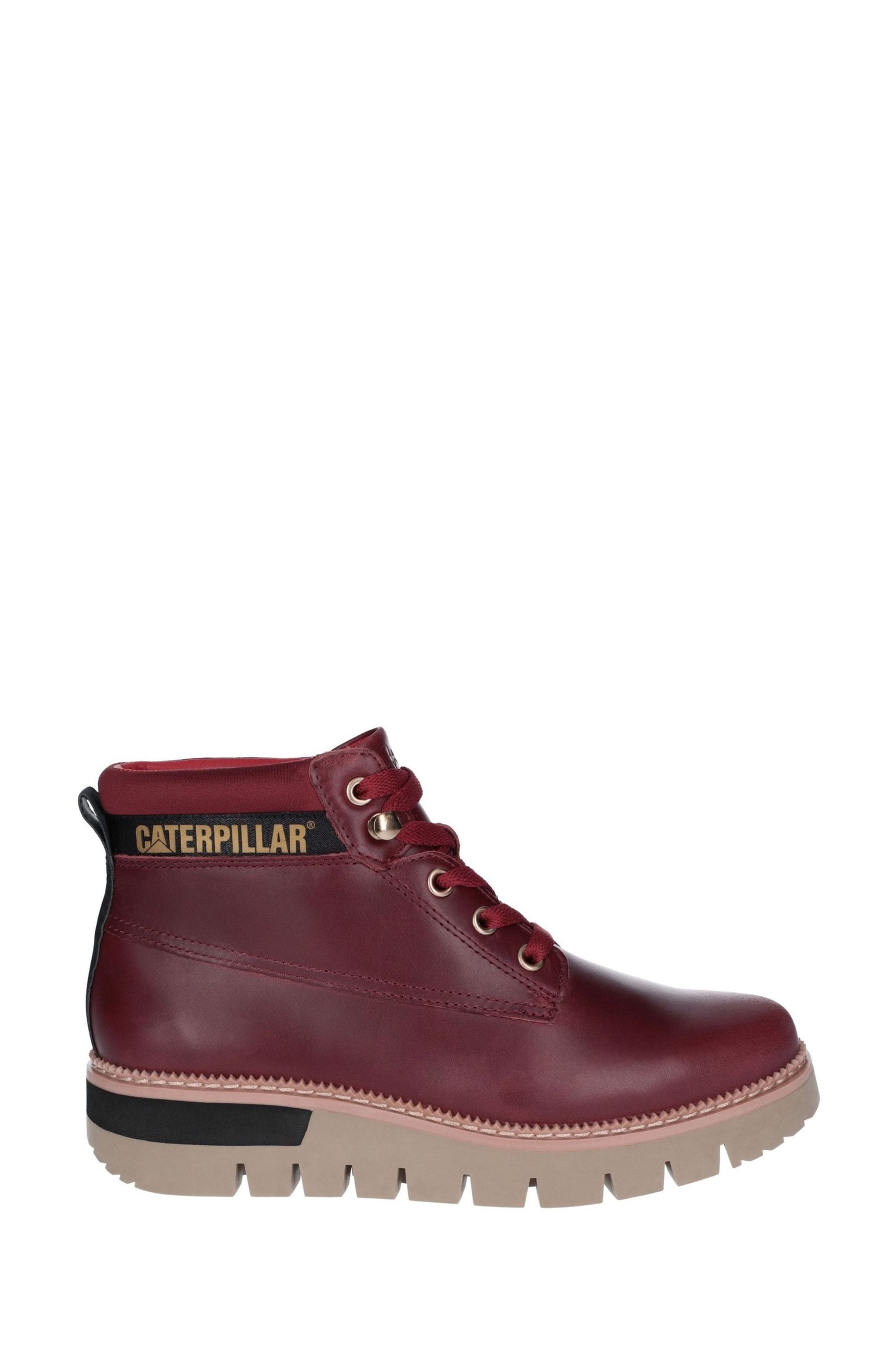 Buy CAT Lifestyle Red Pastime Wedge Lace Up Boots from the Next UK online shop