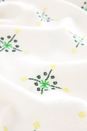 Cream/Green Midi Strappy Summer Slip Dress - Image 5 of 5