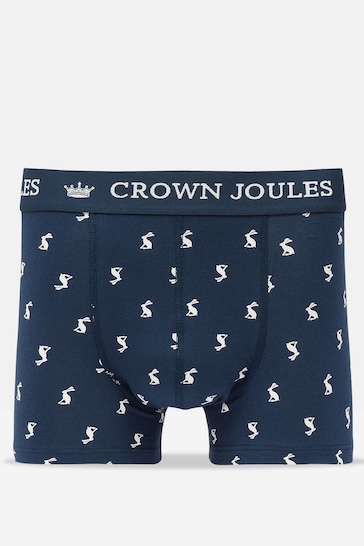 Joules Crown Joules Navy Hare Cotton Boxer Briefs (2 Pack)