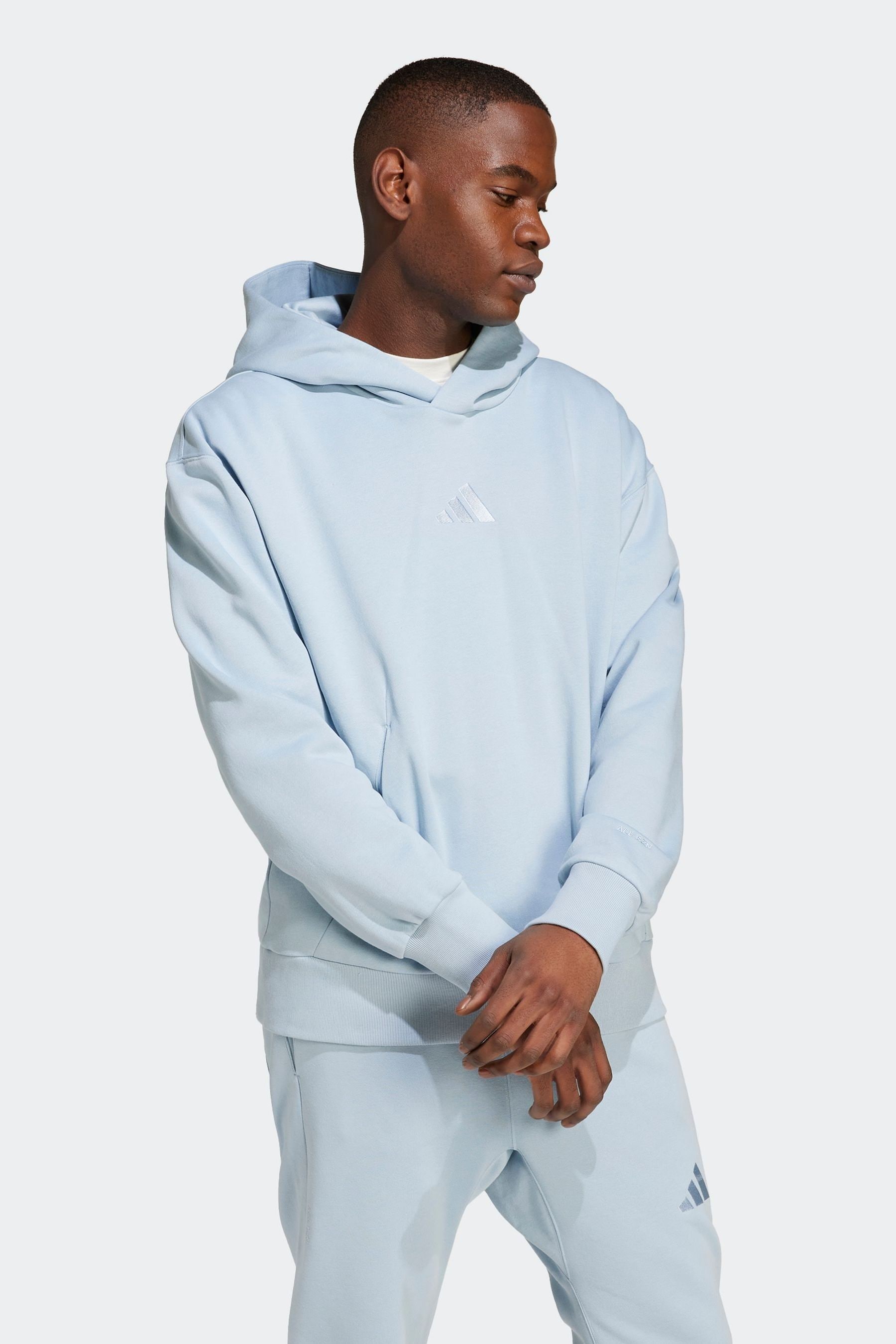 Adidas hoodie light blue 2025