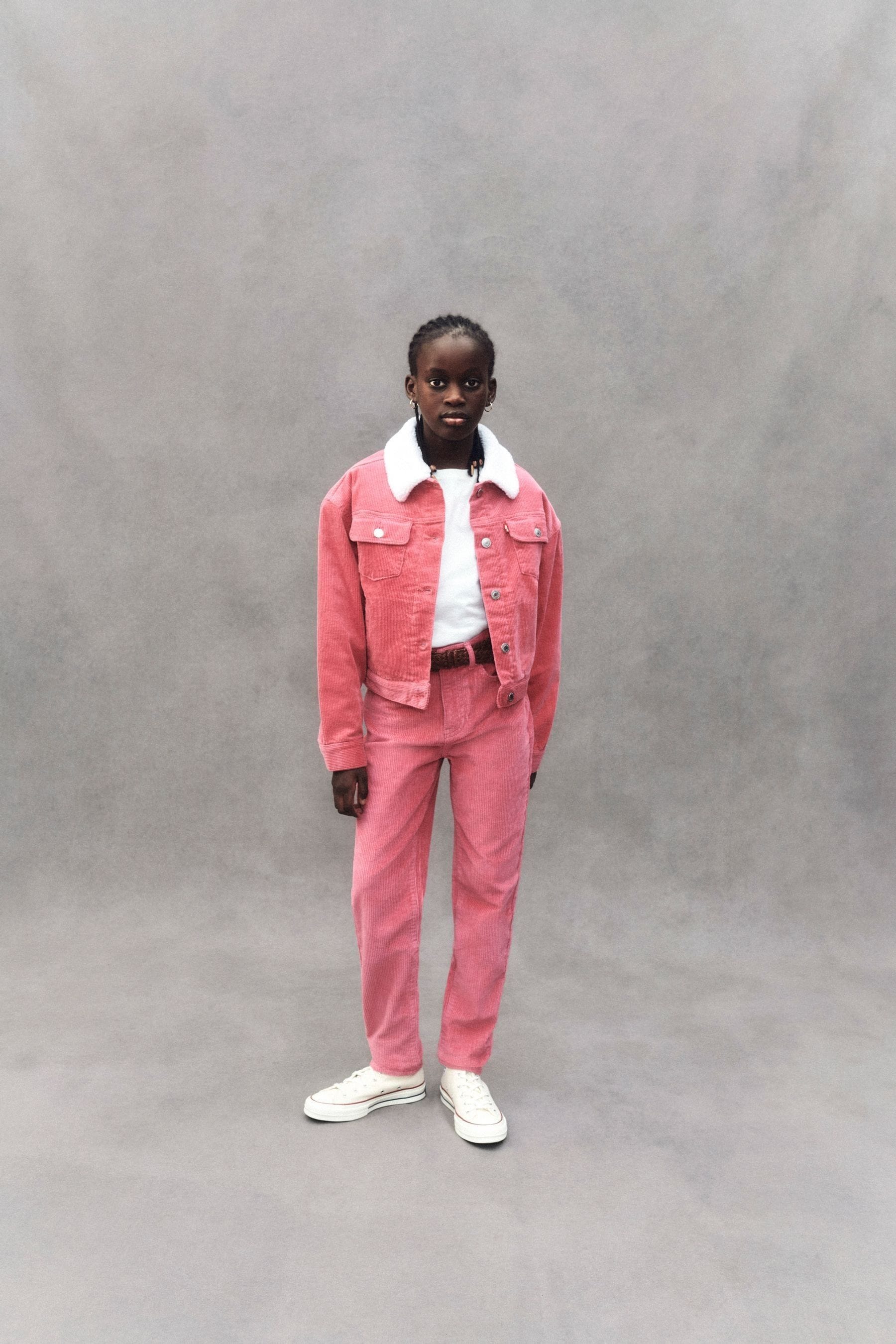Buy Levi s Pink Levi s Pink Baggy Corduroy Sherpa Trucker Jacket from Next Luxembourg