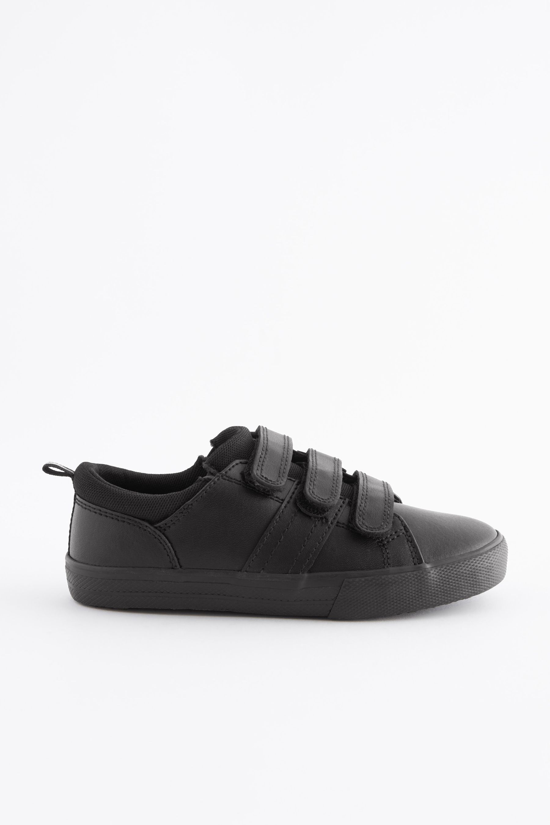 Buy Black Standard Fit F School Leather Triple Strap Shoes from Next Canada