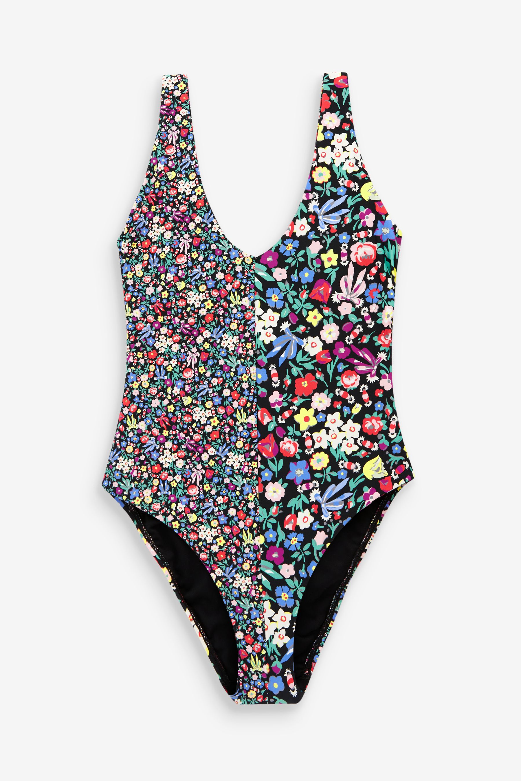 Buy Cath Kidston Black Ditsy Floral V Neck Swimsuit from Next Singapore