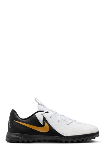 Nike White Jr. Phantom Academy Turf Football Boots