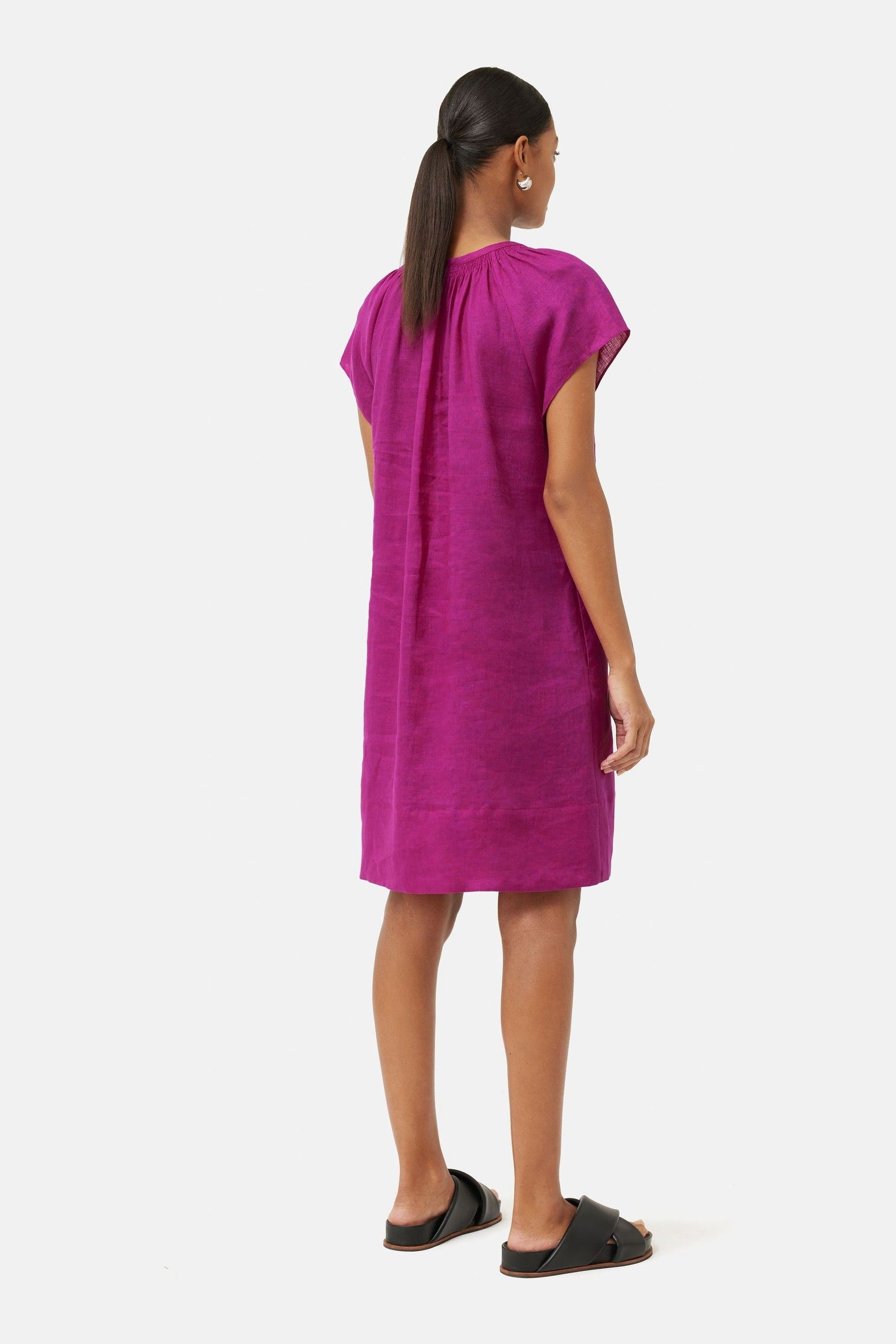 Long pink t shirt dress online