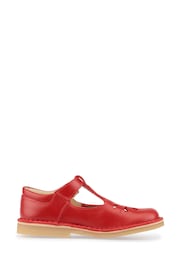 Start-Rite Lottie Red Leather Classic T-Bar Shoes F Fit - Image 2 of 6