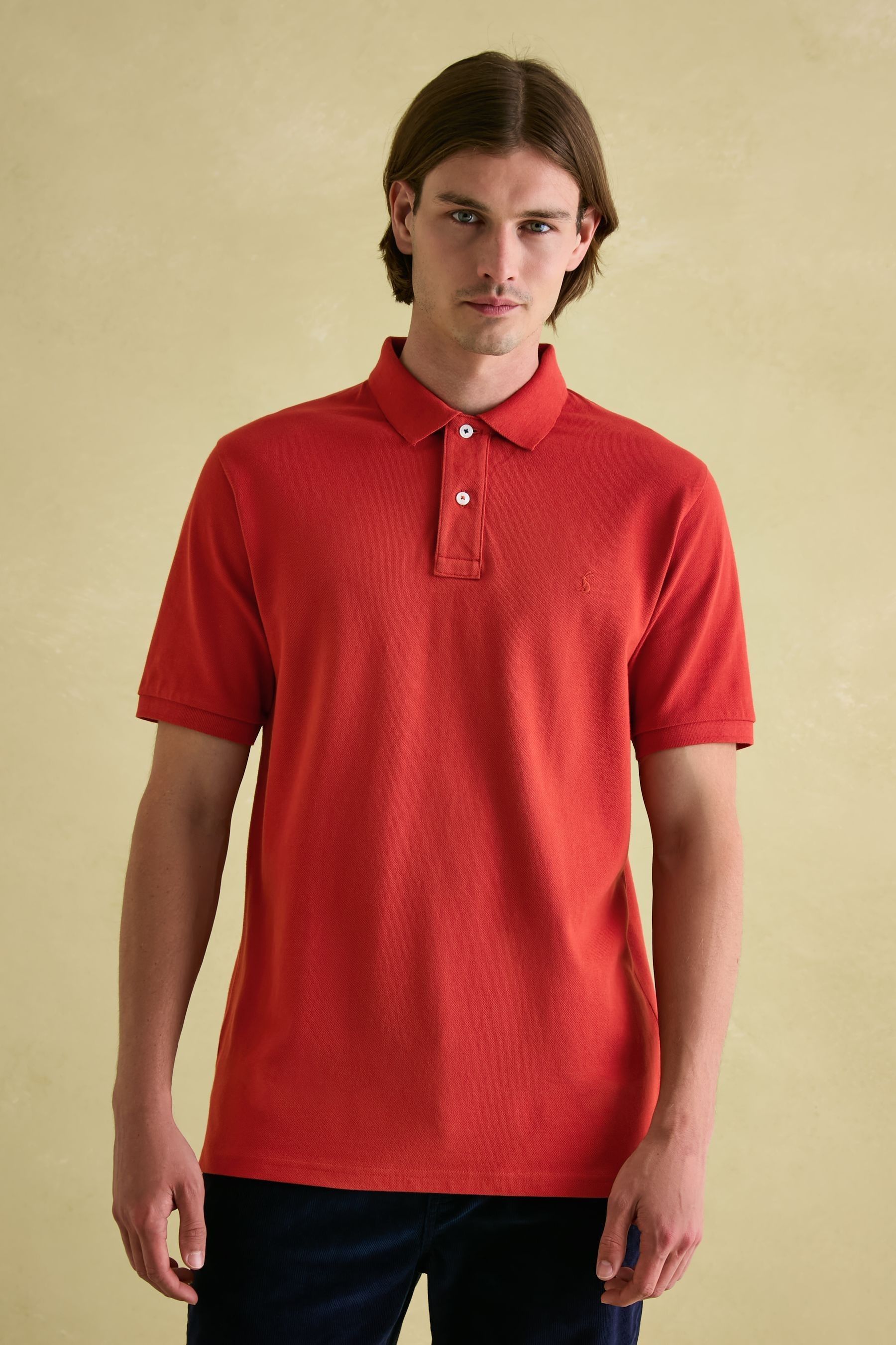 Buy Joules Woody Orange Regular Fit Cotton Pique Polo Shirt from Next Luxembourg