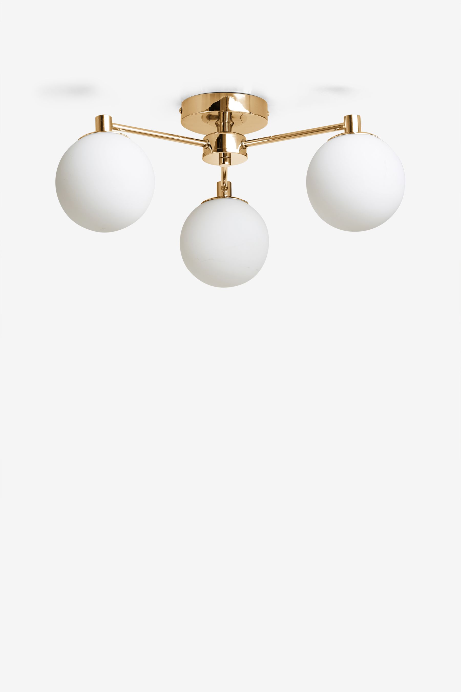 Gold Pasadena 3 Light Flush Ceiling Light