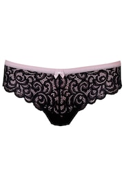 Pour Moi Black Romance Bikini Knickers - Image 4 of 5