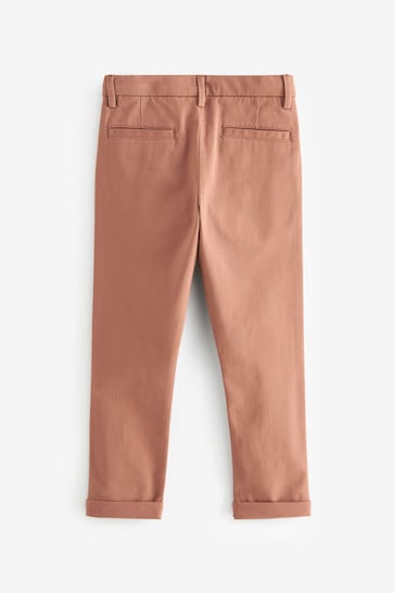 Rust Brown Skinny Fit Stretch Chino Trousers (3-17yrs)