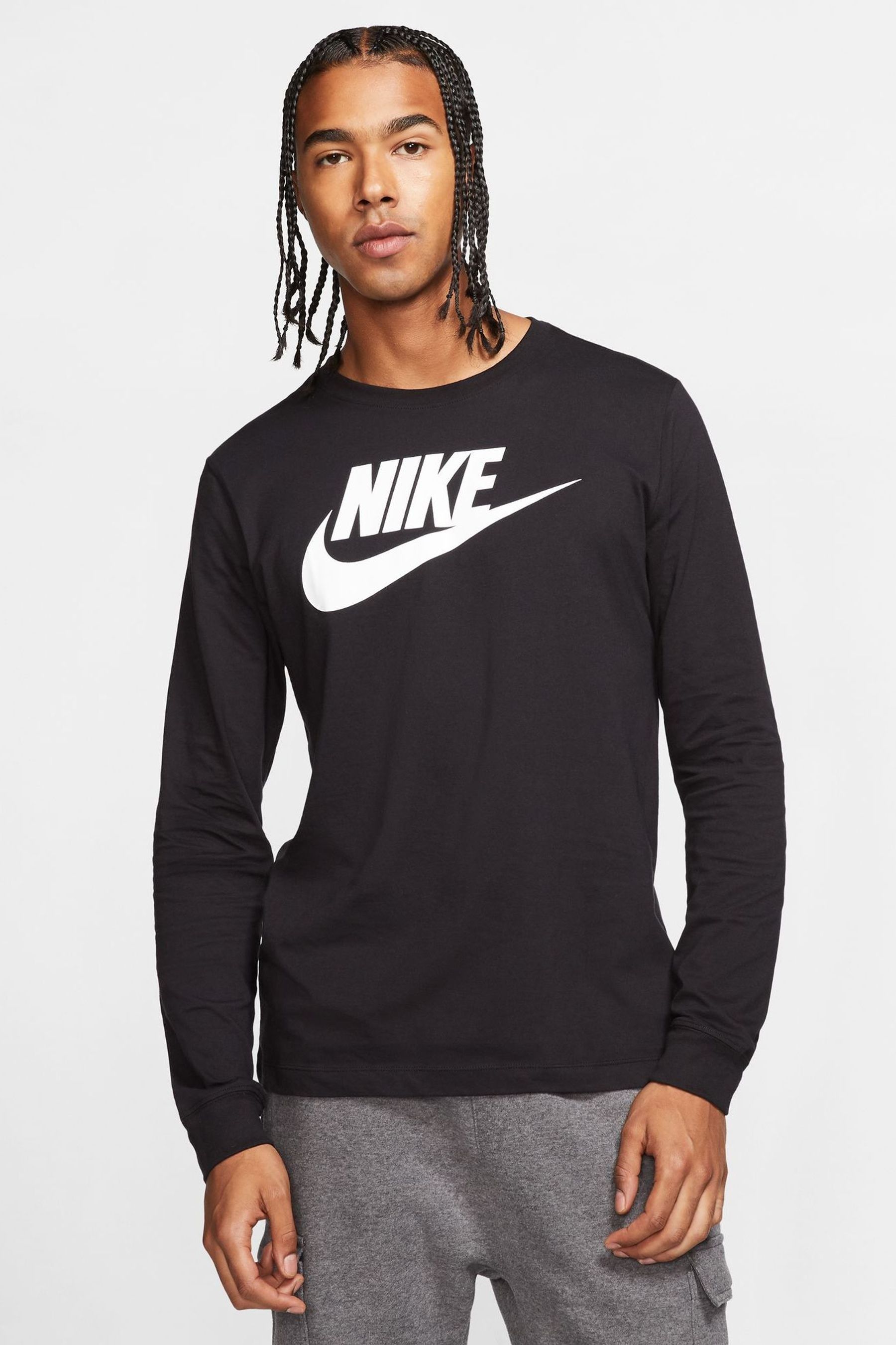 Black long sleeve nike shirt online