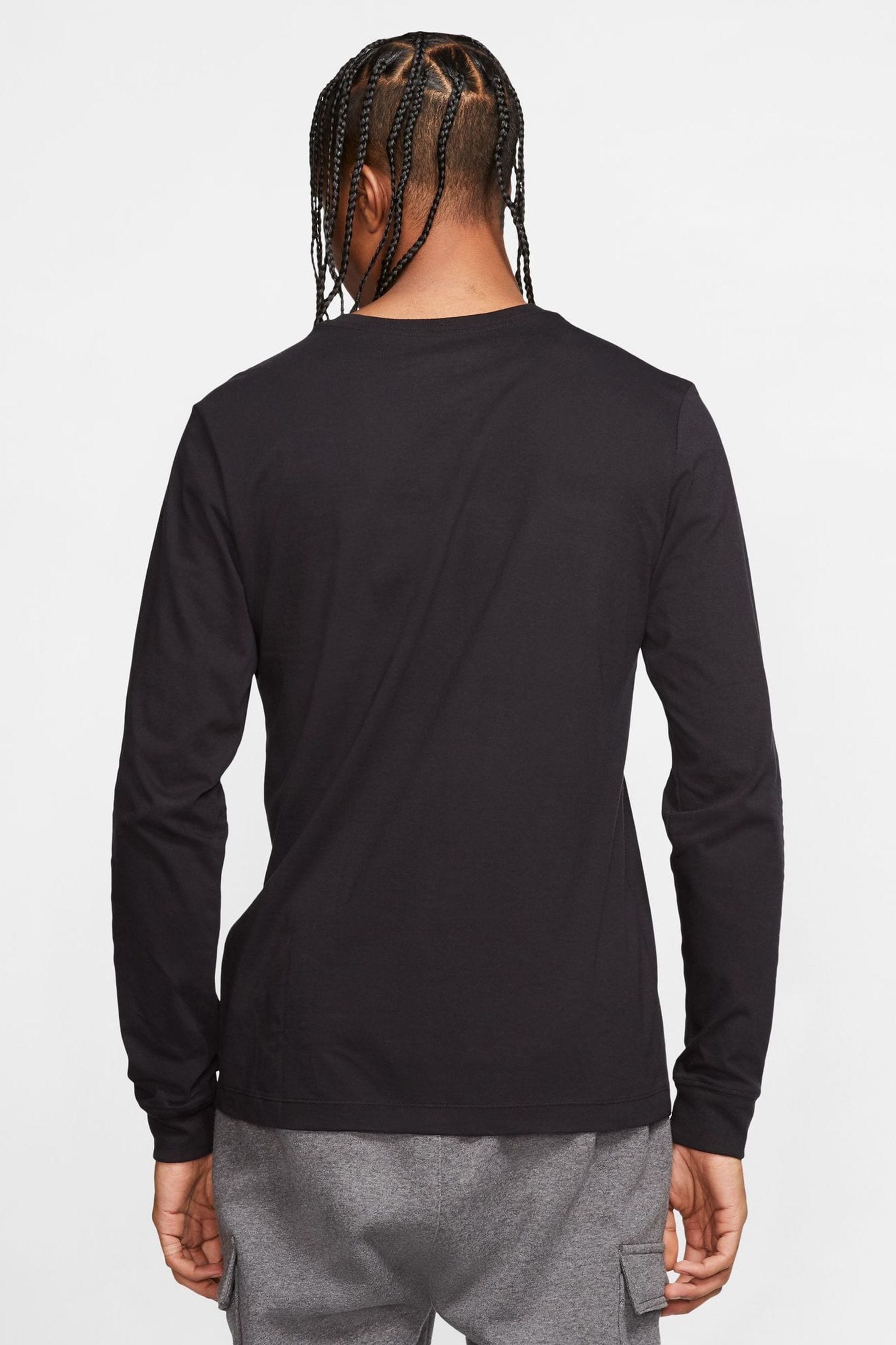 Buy Nike Black Sportswear Long Sleeve 100 Cotton T Shirt from Next Switzerland