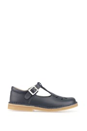 Start-Rite Lottie Navy Leather Classic T-Bar Shoes F Fit - Image 1 of 7