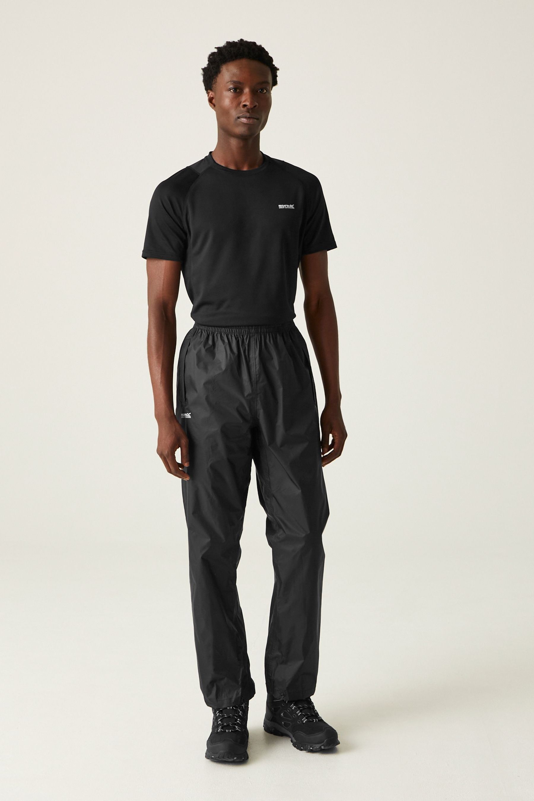 Buy Regatta Black Pack it Waterproof Over Trousers from the Next UK online shop