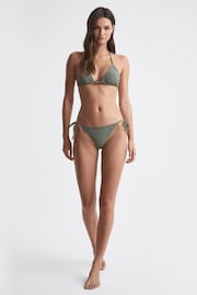 Reiss Khaki Astrid Side Tie Bikini Bottoms - Image 3 of 5