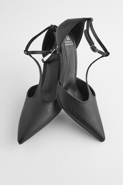 Black Forever Comfort® T Bar Metallic Heel Shoes - Image 8 of 10