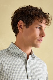 Joules Green Check Cotton Shirt - Image 4 of 8