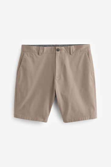 Black/Tan Slim Fit Stretch Chinos Shorts 2 Pack
