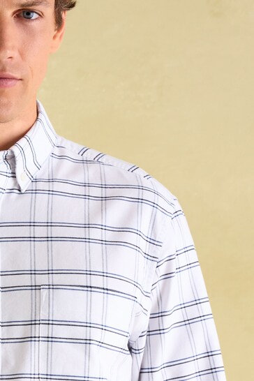 Joules Welford White Cotton Check Shirt