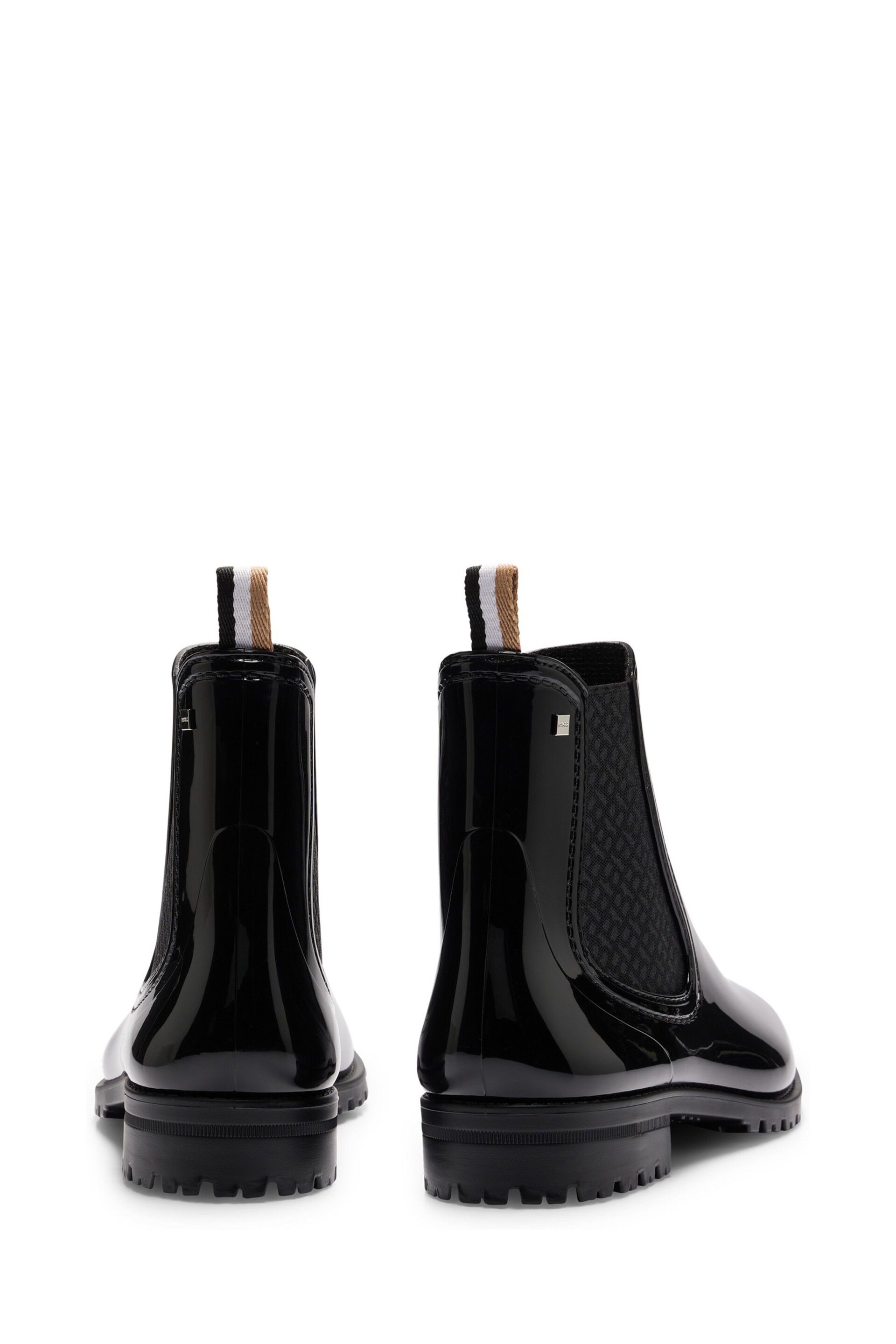 BOSS Black Chelsea Short Wellington Boots - Image 3 of 4