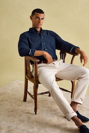 Joules Oxford Navy Long Sleeve Classic Fit Shirt - Image 5 of 7