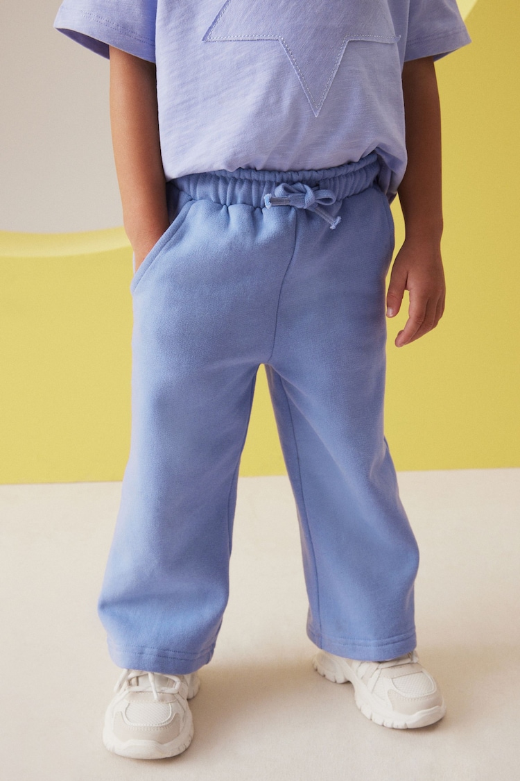 Blue Wide Leg Joggers (3mths-7yrs) - Image 1 of 9