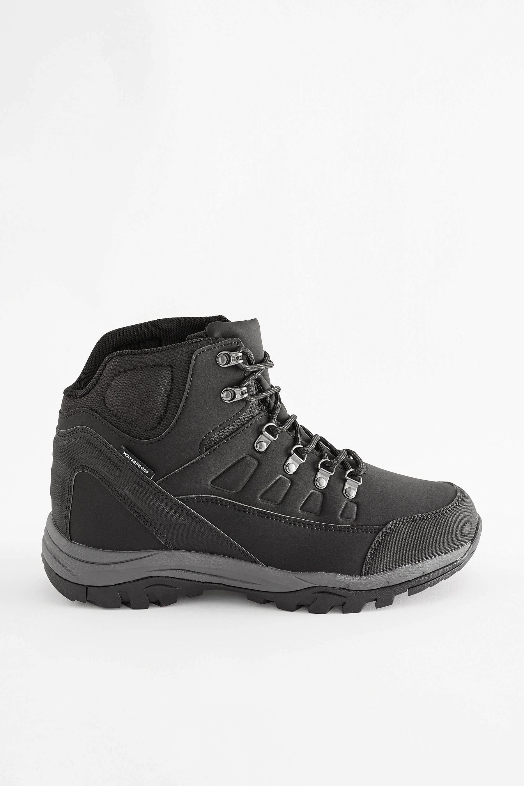 Black Waterproof Walking Boots