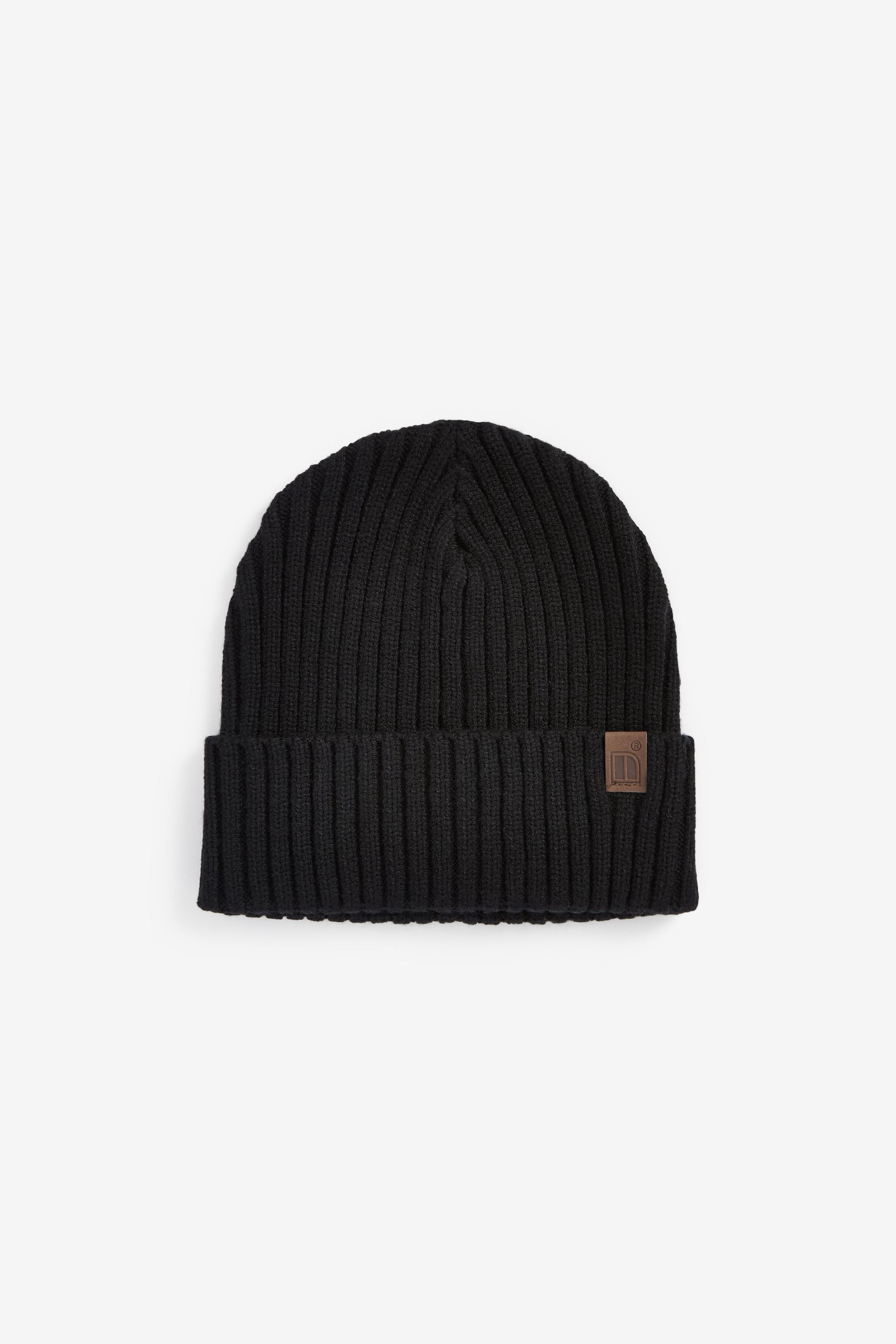 Black knit on sale winter hat