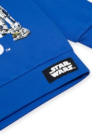 Character Blue Star Wars Long Sleeve 100% Cotton Sweatshirt - Image 5 of 5