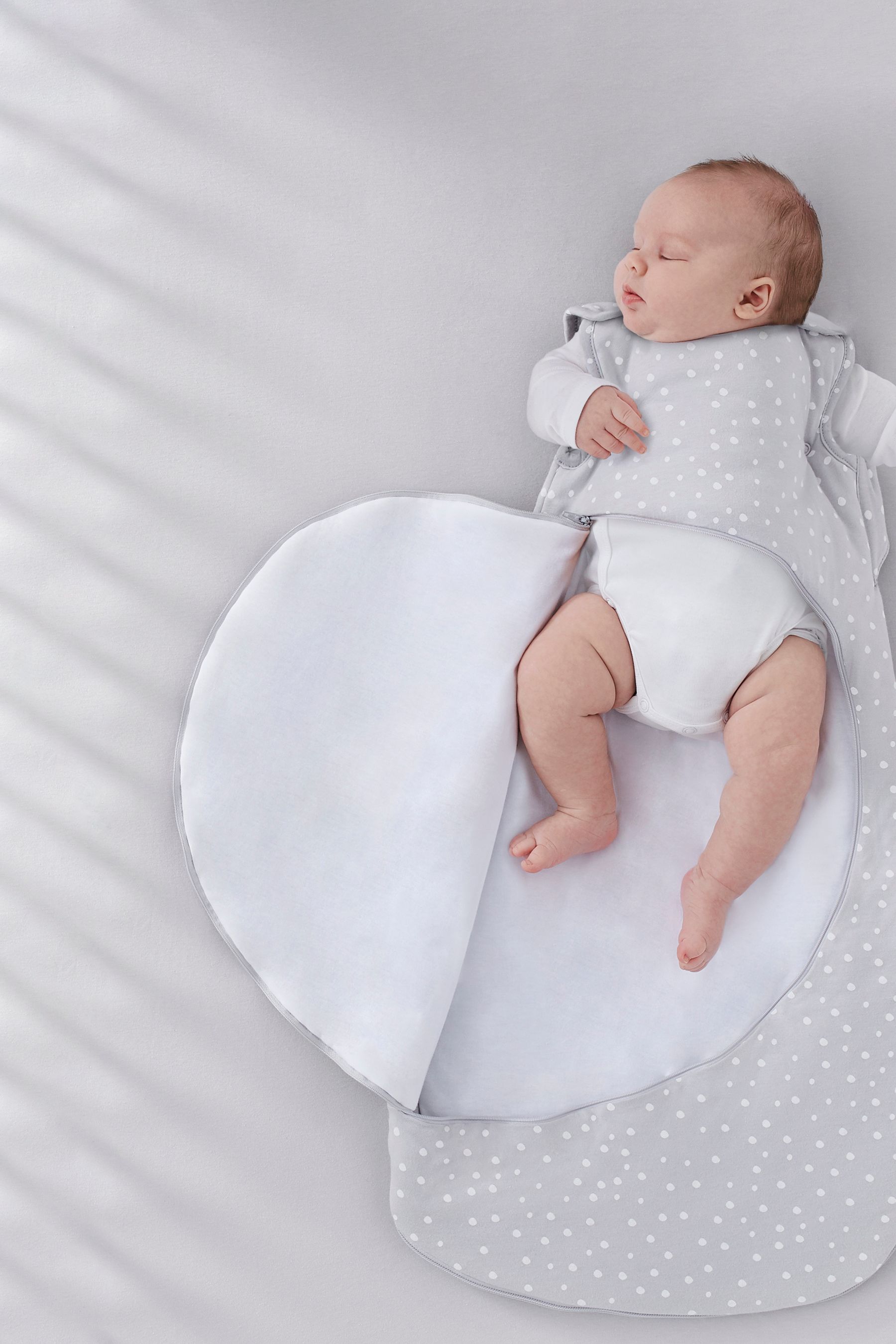 Buy Snuz Baby Grey Pouch 0.5 Tog Sleeping 100 Cotton Bag from the Next UK online shop