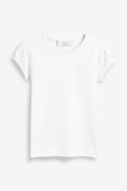 White 2 Pack Cotton Puff Sleeve T-Shirts (3-16yrs) - Image 5 of 7