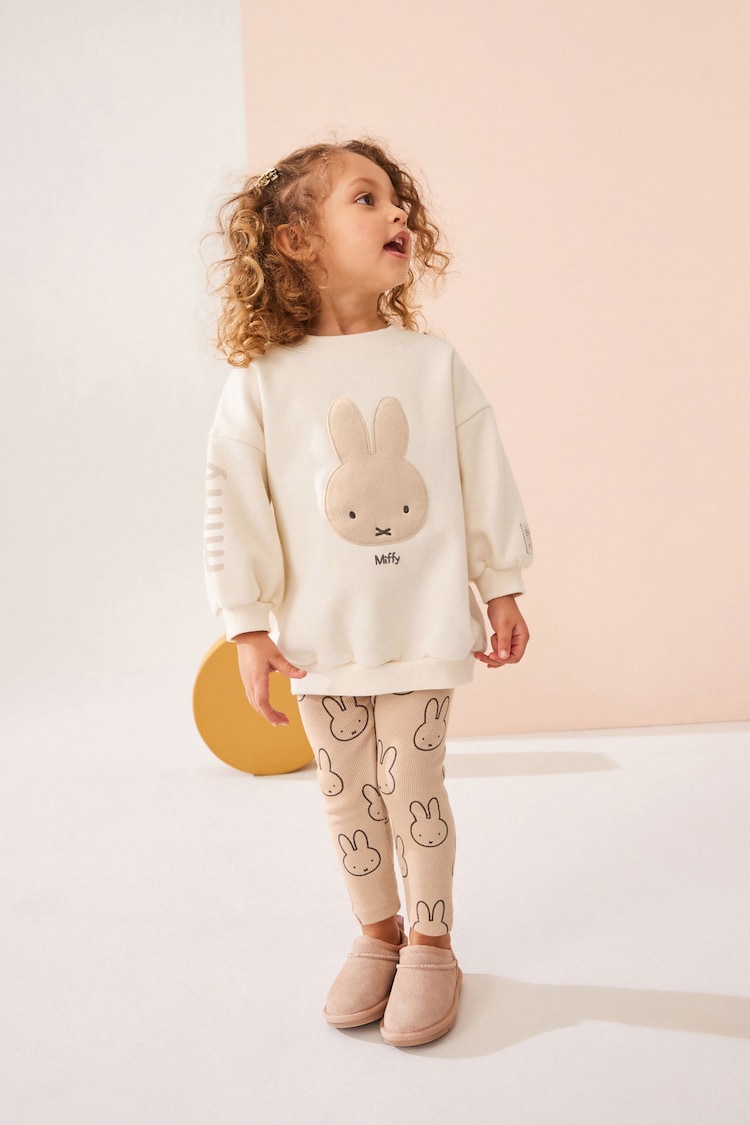 Neutral Miffy Sweatshirt & Leggings Set (3mths-7yrs) - Image 2 of 9