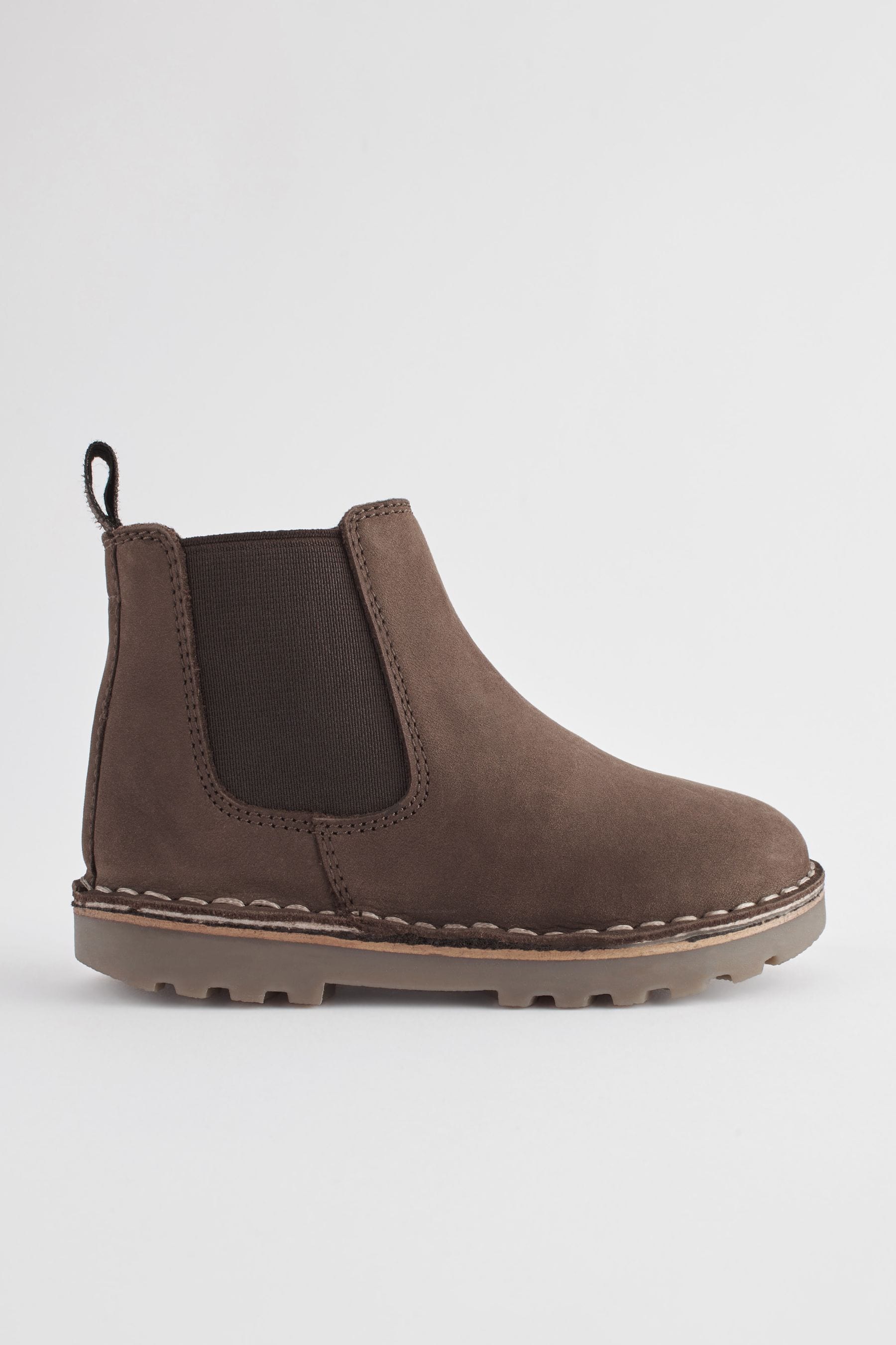 Buy Chocolate Brown Wide Fit G Warm Lined Leather Chelsea Boots from Next Luxembourg