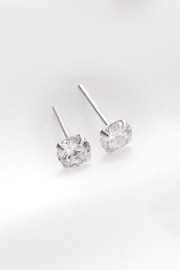 Sterling Silver Plated Cubic Zirconia Stud Earrings - Image 1 of 1