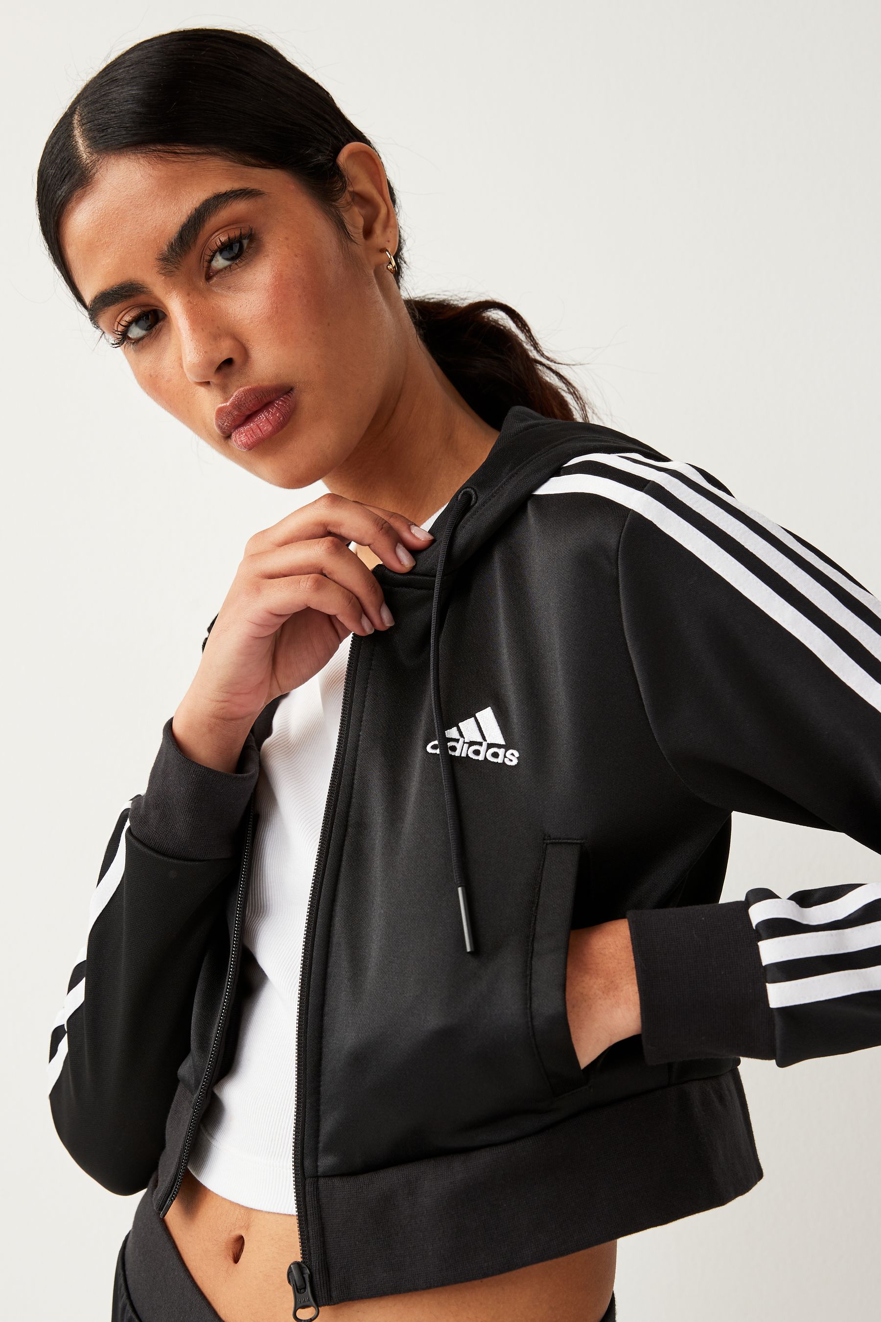 Buy adidas Black Sportswear Glam Tracksuit from Next Singapore