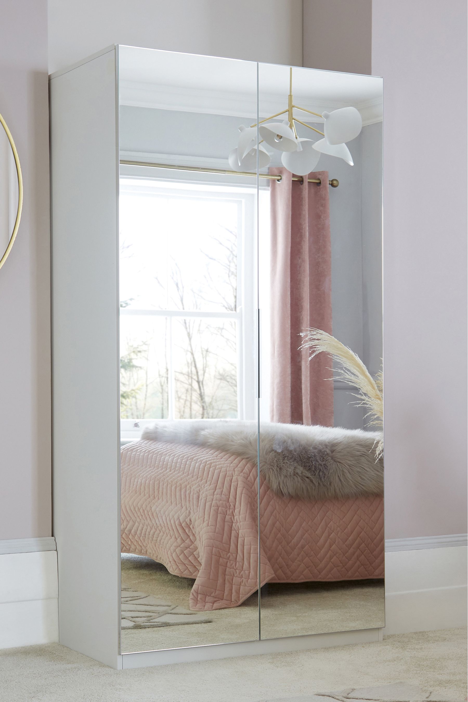 Next mirrored wardrobe deals