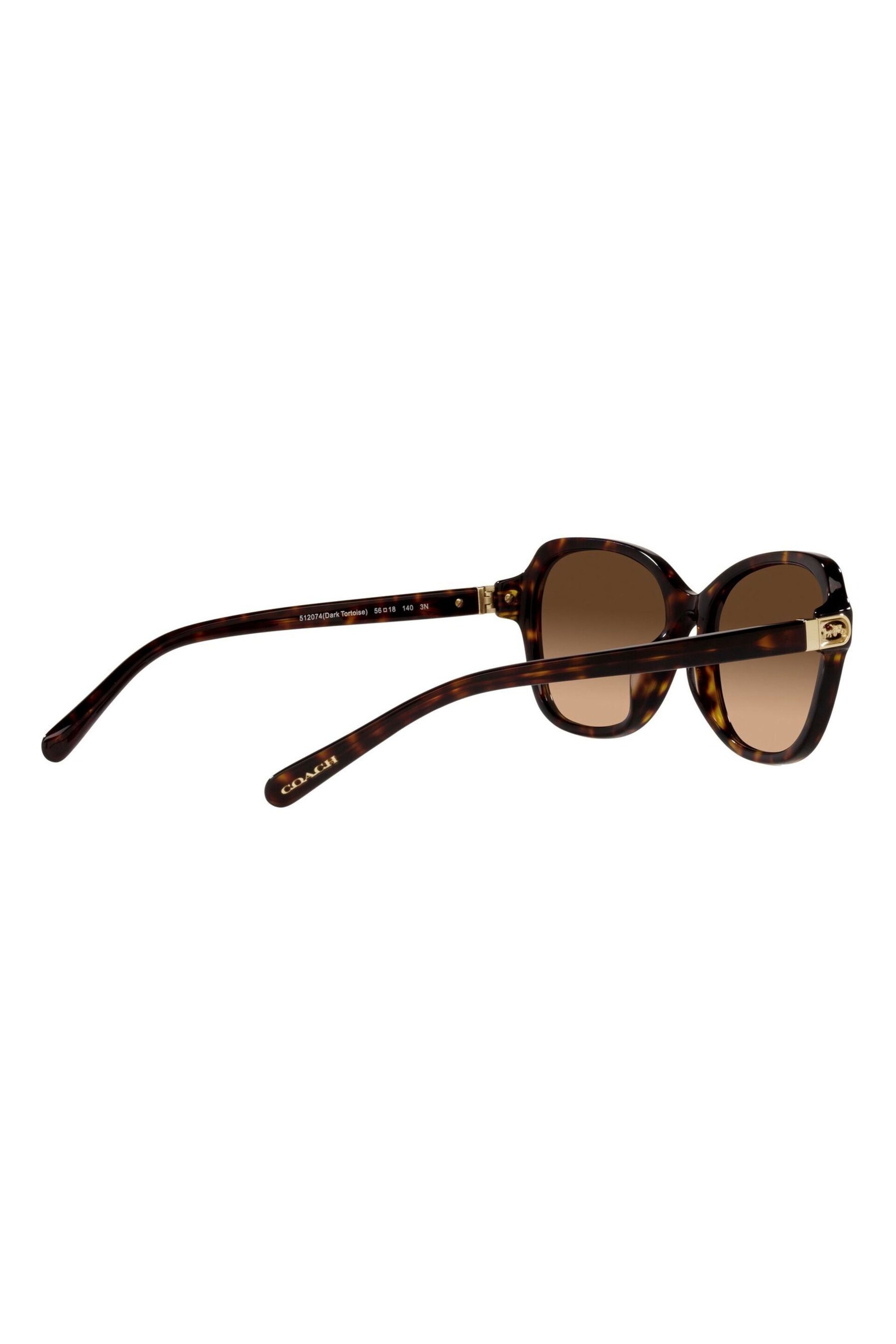 COACH Brown 0HC8349U Sunglasses - Image 6 of 14
